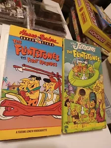 2x VHS The Flintstones The First Episodes & Jetsons Meet Hanna-Barbera Animated - Picture 1 of 9