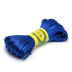 20m Nylon Rattail Satin Chinese Knotting Silk Macrame Cord String Jewelry Making - Picture 1 of 38