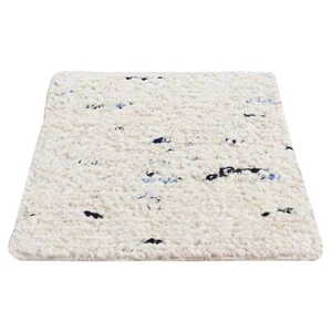 1'9"x1'9" Ivory Wool Hand Knotted Modern Minimalist Design Square Rug R87413 - Picture 1 of 6