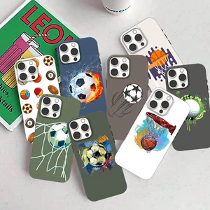 For iPhone 12 13 14 15 Pro Max 16 16e Unique Balls Phone Case Soft Rubber Cover - Picture 1 of 64