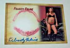 2022 Collectors Expo Model Felicity Feline Autographed Kiss Card 3