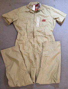Mono Dickies Hombre 44 Beige Cremallera Completa Bolsillo Ligero Manga Corta Nuevo. - Imagen 1 de 12