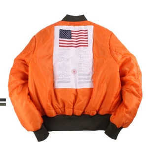 Giubbotto Bomber Uomo Militare MA-1 Vintage Invernale Esercito Volo Aeronautica Pilota Cappotto - Foto 1 di 26