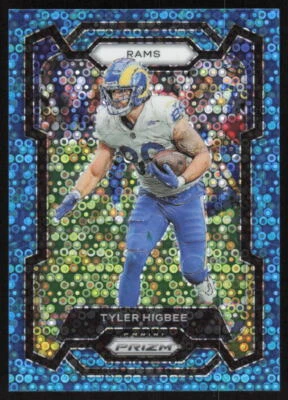 2023 Panini Prizm No Huddle Blue #170 Tyler Higbee /95 Los Angeles Rams - Image 1 of 2
