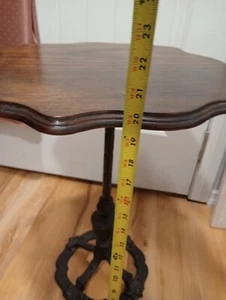 Antique Fancy  Cast Iron Base,Tilt Top Table , Pat Date 1924 - Picture 1 of 8