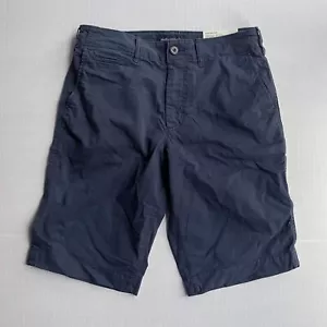 American Eagle pantaloncino uomo 30 blu classico chino next level flex piatto lungo nuovo con etichette - Foto 1 di 6