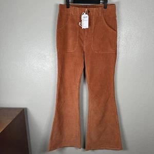 NEU Hammies Damen Glockenunterteil Cordhose rost gebrannt orange Größe 32 Schlaghose - Bild 1 von 7