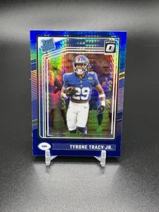 2024 Panini Donruss Optic-Rated Rookie Tyrone Tracy Jr #259 Blue Hyper Prizm (RC) - Foto 1 di 2