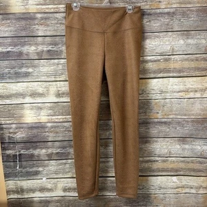 WHBM Runway Snake Ultra Suede Legging Size 8 Tan Brown Pull-On Stretch NWT - Picture 1 of 7