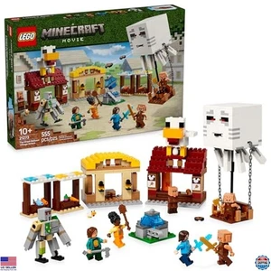 LEGO Minecraft Ghast Balloon Village Attack Set with Minifigures for Kids 10+ - Picture 1 of 6