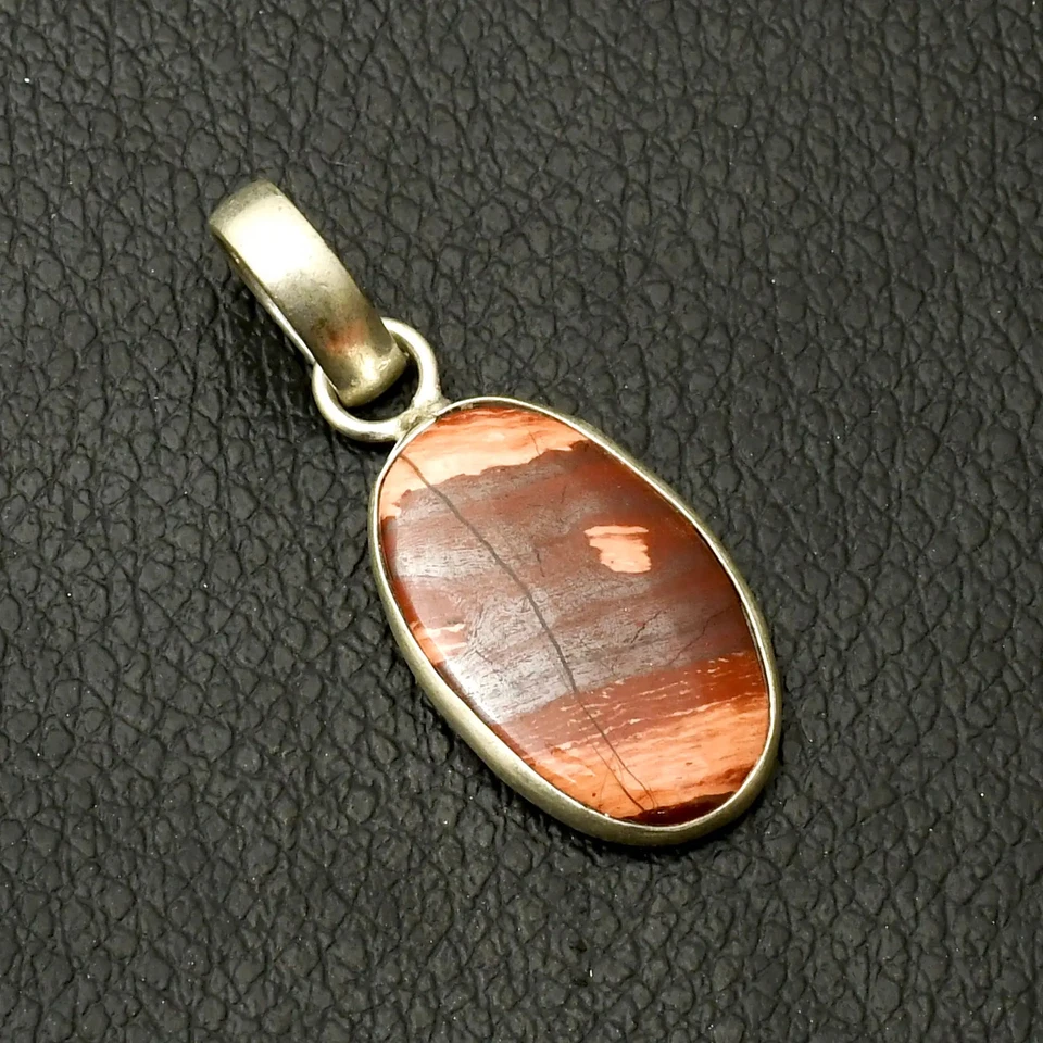 Joyería colgante hecha a mano de piedras preciosas de jaspe arco iris rojo para Navidad 1,4" AP-44085 Foto 1 de 1