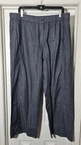 Pantalones de mezclilla Eileen Fisher aireados orgánicos de sarga pierna ancha XL nuevos con etiquetas - Imagen 1 de 5