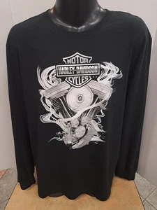 Harley-Davidson Para Hombre 2XL V Doble Manga Larga Distribuidor T NUEVO CON ETIQUETAS - Imagen 1 de 4