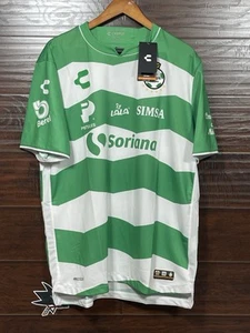 Camiseta Charly Santos Laguna Hombre XL Verde Blanco Liga MX Soriana Auténtica Nueva - Imagen 1 de 15