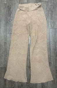 Aerie Damen Small Cozy Up Teddy Lounge Hose beige weich Strick Lounge Sherpa - Bild 1 von 6