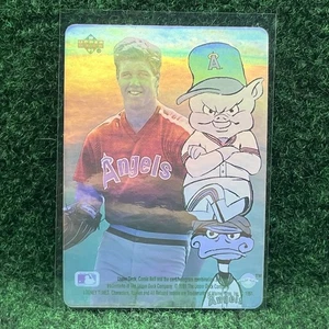 Jim Abbott 1991 Looney Tunes Comic Hologram Card Angels Porky Pig Daffy Duck - Picture 1 of 2