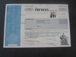 2003 - The PEP BOYS - Stock Certificate - PA. - MANNY MOE & JACK - Picture 1 of 1