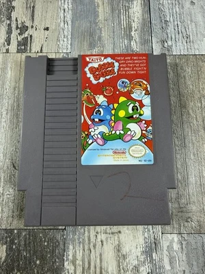 Bubble Bobble (Nintendo NES, 1988) Authentic Game Cartridge Tested & Working - Photo 1/4