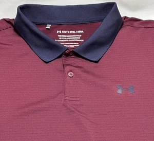 Camisa polo de golf Under Armour Performance para hombre talla 3XLT a rayas calce suelto XXXLT - Imagen 1 de 8