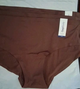 2 Gap Body Everyday Essentials Brown Size L Hipster Panty Women's Underwear NWT - Picture 1 of 2