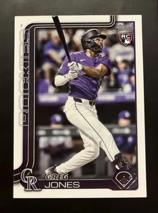 2025 Topps MLB Baseball Series 1 No. 36 Greg Jones Rookie Rockies - Bild 1 von 1