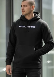 New Polaris Mens Large Black Hoodie Rouge NWT - Picture 1 of 8
