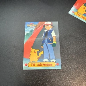 1999 Topps Pokemon Edición de Animación TV Serie 1 #TV1 Ash Ketchum - Imagen 1 de 2