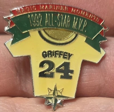 SEATTLE MARINERS 1992 ALL-STAR MVP GRIFFEY JR. #4of 4 LAPEL PIN -DAIRY QUEEN - Image 1 of 3