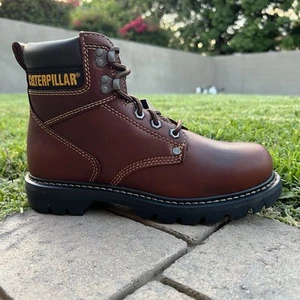 Caterpillar Men Work 6.5 Boots Second Shift Leather Construction Landscaping - Picture 1 of 15