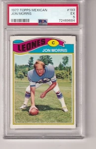 1977 Topps Mexicano #193 Tom Morris Leones Santa Cruz PSA 5 - Imagen 1 de 1