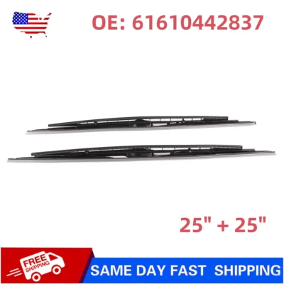 2 piezas limpiaparabrisas delantero para BMW E65 745i 750i 760i 61610442837 25" Foto 1 de 4