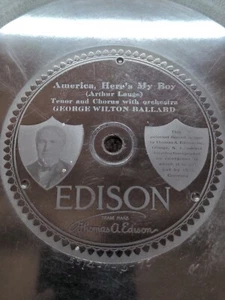 America Here's My Boy Where Do We Go From Here Edison Diamond Disc 50433 A8 - Imagen 1 de 9
