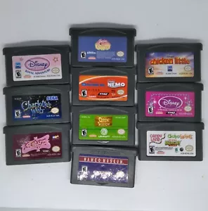 10 GBA Nintendo Gameboy Advance Video Game Authentic Lot Bundle Tested - Picture 1 of 2