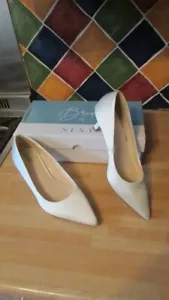 Bridal by Next, ivory satin bride- bridesmaid shoes size 4.5 immaculate - Picture 1 of 7