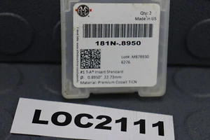 AMEC ( 22.73MM .895'' ) 181N-.8950 SPADE DRILL INSERT COBALT #1 T-A LOC2111 - Picture 1 of 3