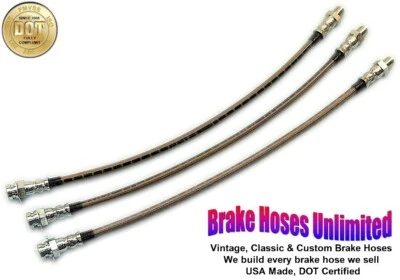 JUEGO MANGUERA FRENO ACERO INOXIDABLE Chrysler 300E, 1959 Foto 1 de 2