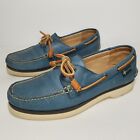 Eastland Washburn Boat Shoe Men's size 10-10.5 28.5cm Blue Leather  Read Descrip