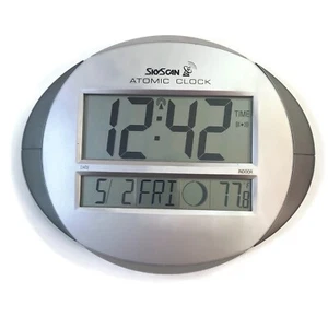 [READ] SkyScan Atomic Clock 86730 Wall Mount Table Top-Large Display Time Date - Picture 1 of 14