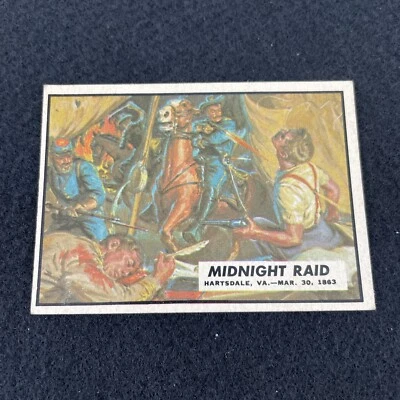 1962 Topps Civil War News Card #36 MIDNIGHT RAID  Vintage 60s Trading Cards - Image 1 of 4
