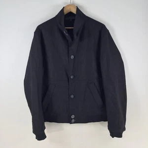 Gucci Viaggio mens jacket 52 aus L black long sleeve parka wool blend 111173 - Picture 1 of 11