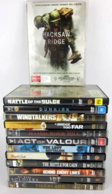 14 x War Movies DVD Bundle Lot Fighting Battle Soldiers Valour Region 4 VGC - Image 1 of 4