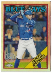 2023 Topps Chrome GEORGE SPRINGER 1988 Topps Refractor Insert Card #88BC-19 - Picture 1 of 1