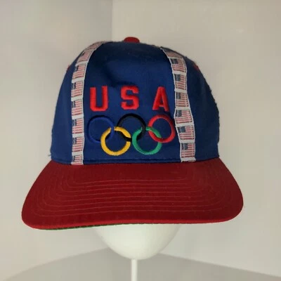 Gorra oficial de colección del equipo olímpico de Estados Unidos ISA Starter SnapBack RARA Foto 1 de 4