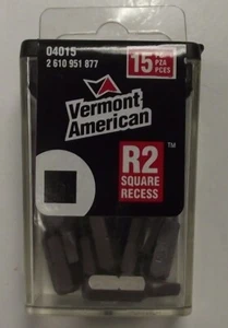 Brocas de tornillo de alimentación cuadradas de accionamiento receso Vermont American 04015 #2 - Imagen 1 de 1