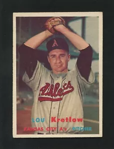 #139 LOU KRETLOW, Atletismo - 1957 Topps: EX+, buen centrado, brillo 220129 - Imagen 1 de 3