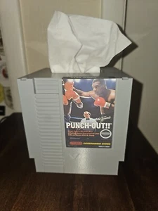 NES Cartridge Nintendo Themed Tissue Box Holder - Mike Tyson Punch-Out Boxing - Picture 1 of 12