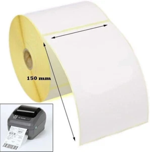 1 rotolo 400 etichette di etichette per stampa termica 100x150mm stampante Zebra - Bild 1 von 6
