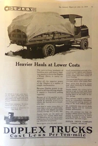 Duplex Trucks Automotive Co. Vintage 1919 Paper Ad The Literary Digest (SM-1-10) - Picture 1 of 1