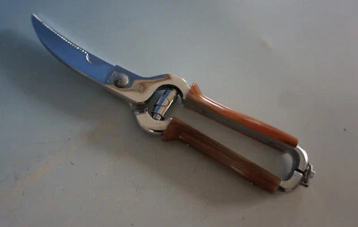 Vintage Geflügelschere Gockelschere Hähnchenschere Chrom 50/60er (0223-198) - Bild 1 von 3