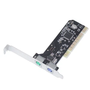 PCI to PS2 round port PS/2 keyboard and mouse expansion / adapter card NEC USB - Picture 1 of 5